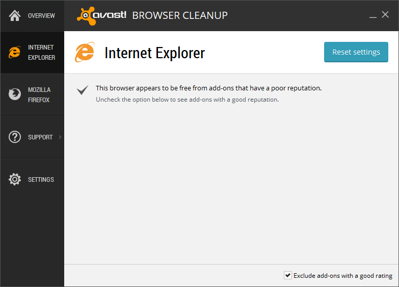 disable avast browser cleanup tool