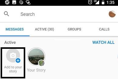 add messenger story
