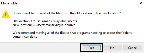 move files on one drive to sync on cloud