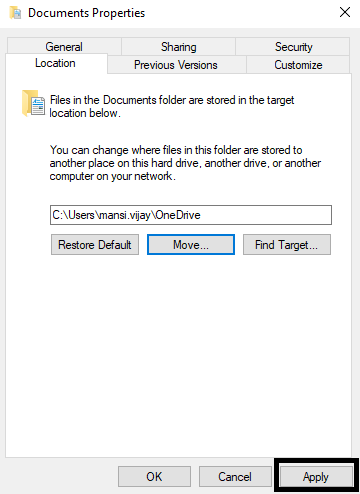 move files on one drive