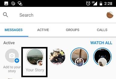 see messanger story