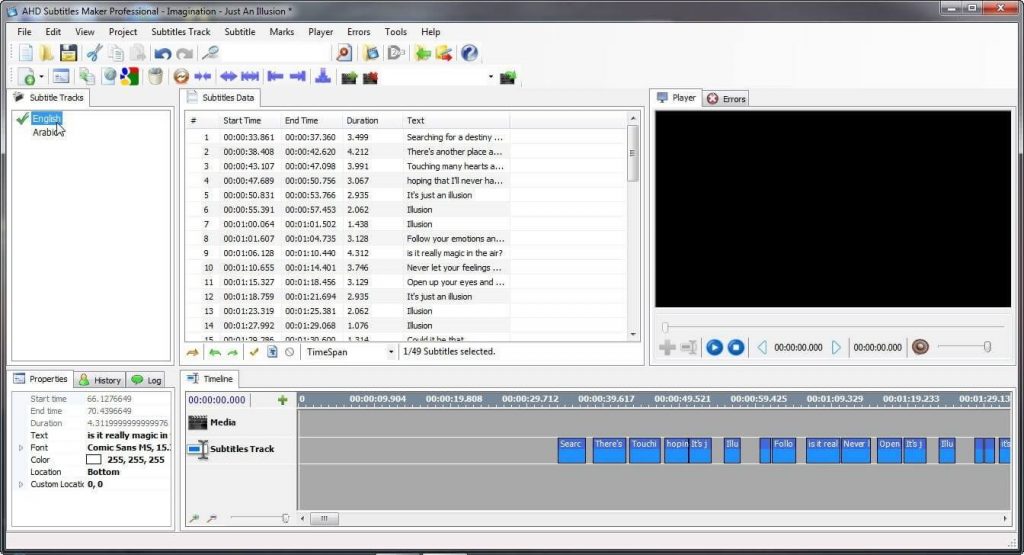 Ahd subtitles maker