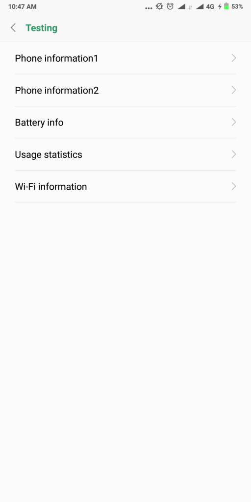 Display Info about Device