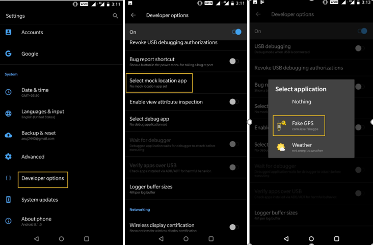 Enable Your Mock Location App
