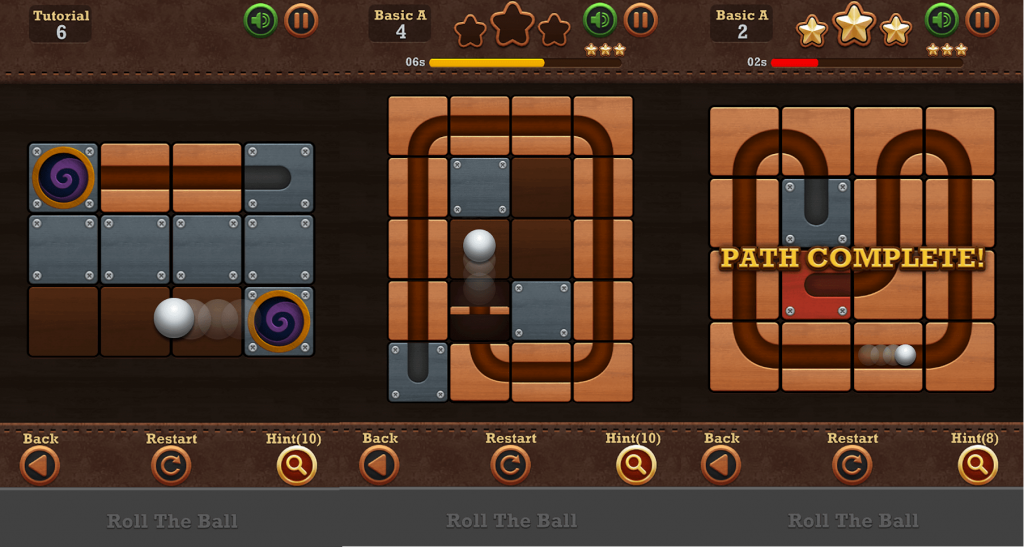 Roll the Ball slide puzzle