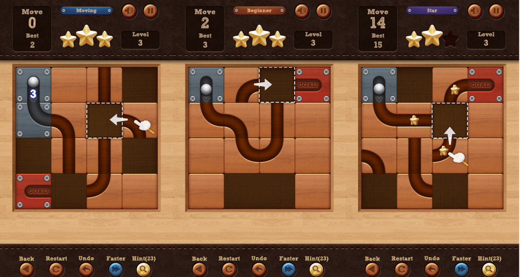 Roll the Ball slide puzzle