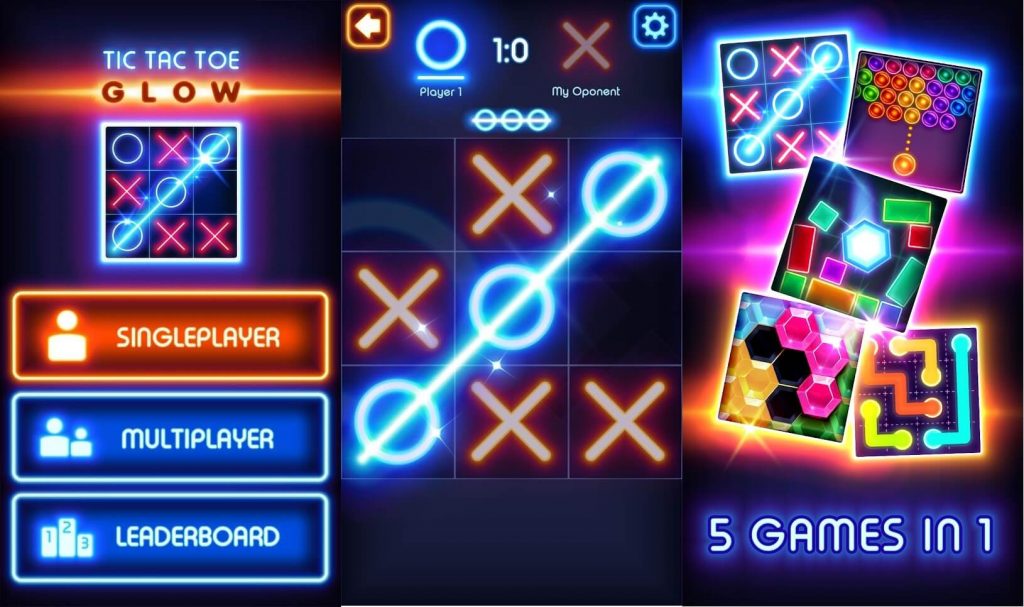 Tic Tac Toe Glow