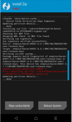 What is Status Error 7