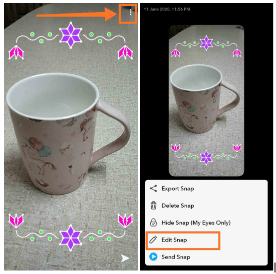 Remove Snapchat Filter from Picture