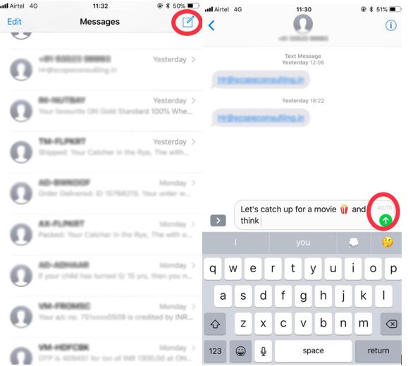 How To Check Character Count For Texts on iPhone?