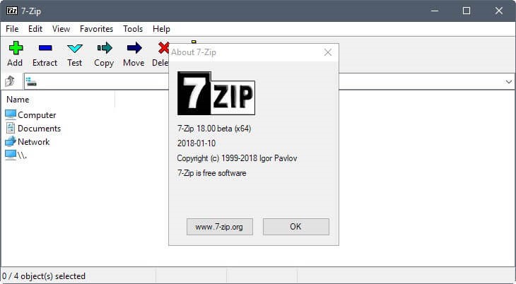 open rar files 7 zip