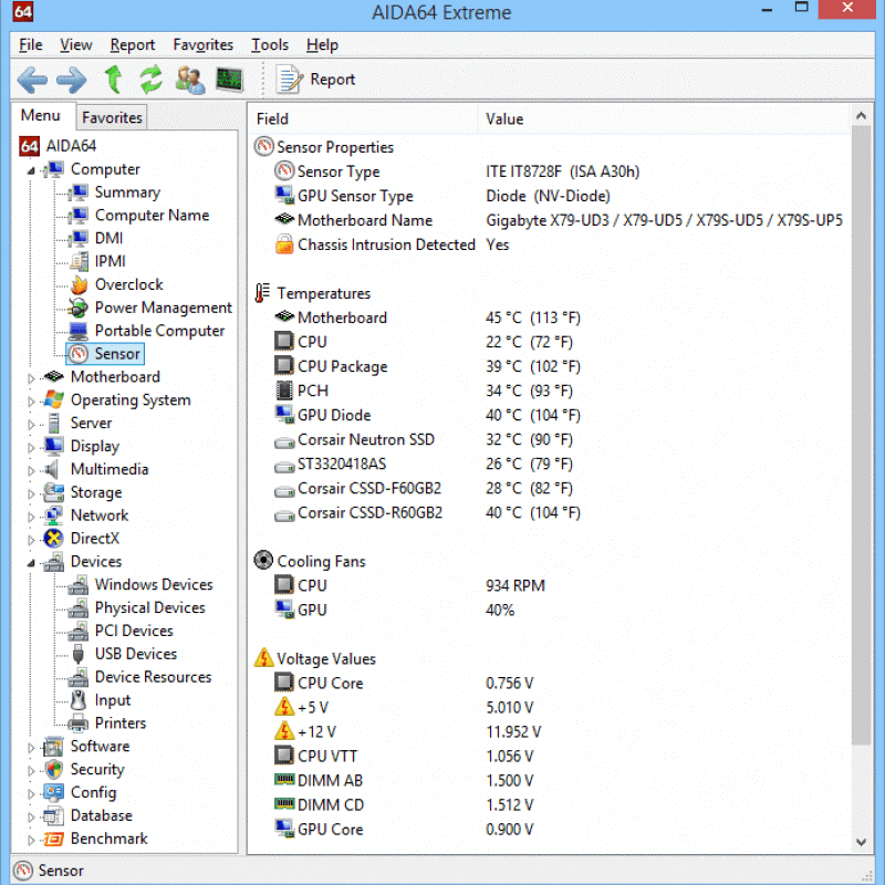 AIDA64 Extreme, check CPU temp