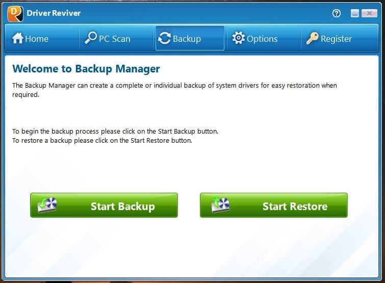 Back up