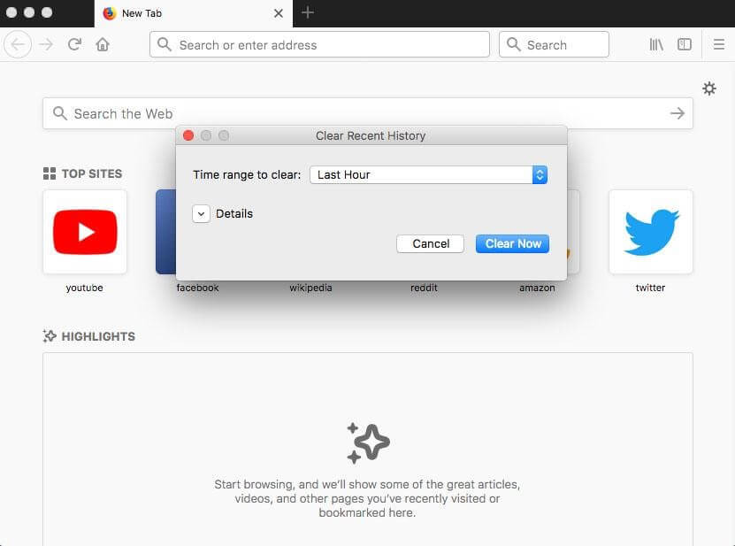 how to view deleted internet history on mac