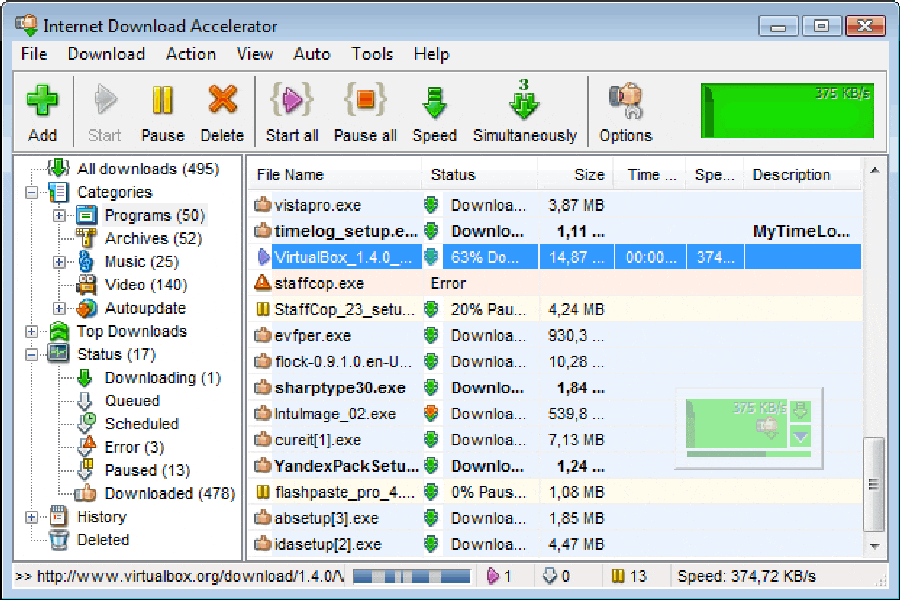 Internet Download Accelerator