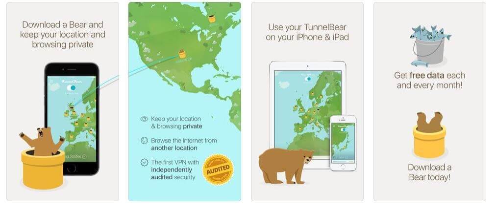 for iphone download TunnelBear free