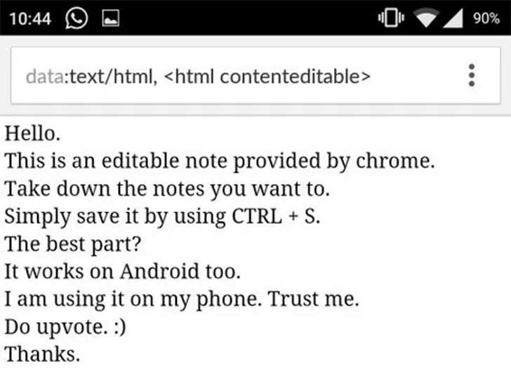 Use Chrome to Take Down Notes