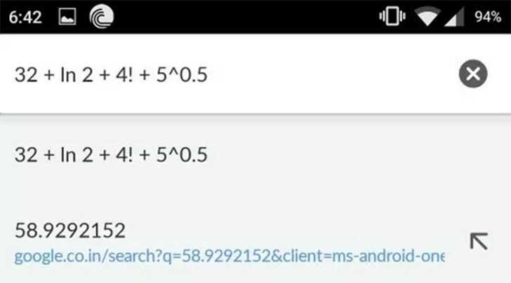 Use Search Bar as Calculator in chrome