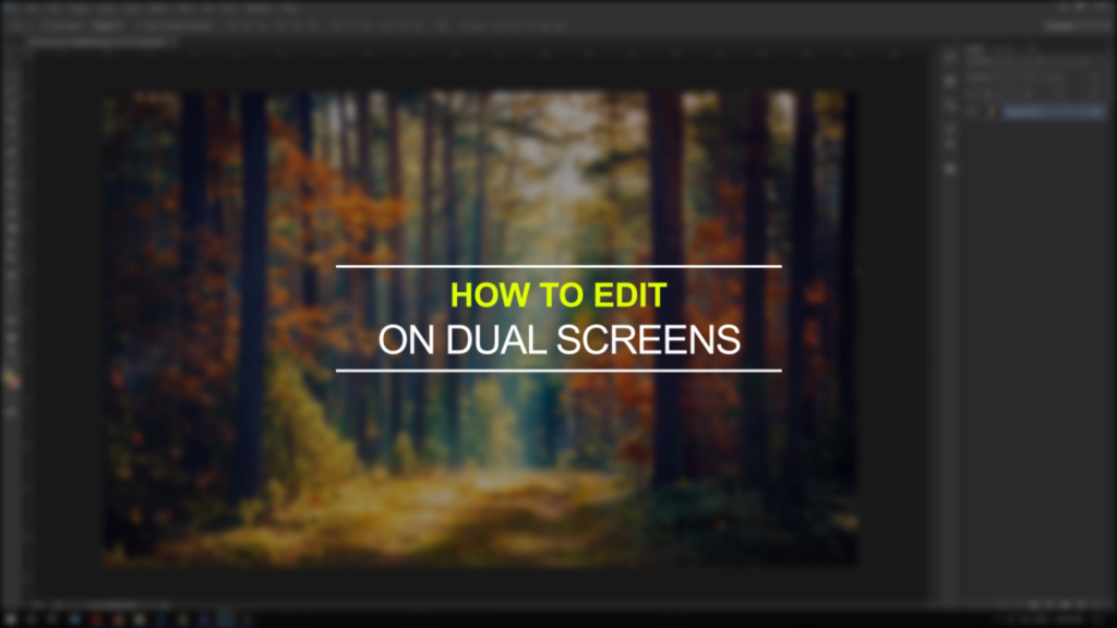 edit on dual screen photoshop