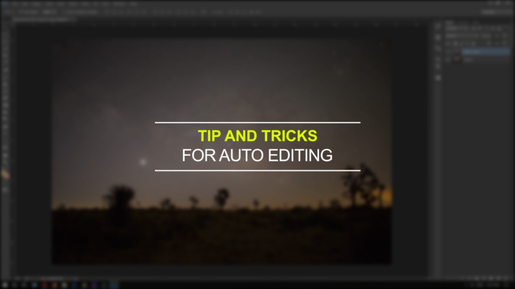 tips and tricks for auto editing photoshop