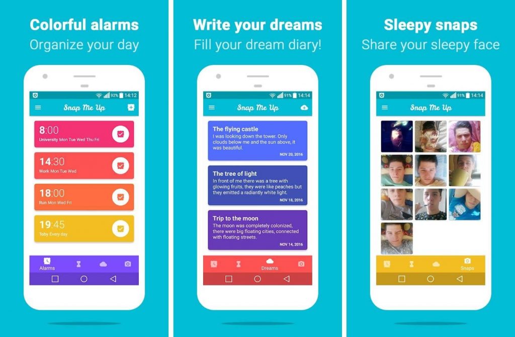 Snap Me Up-Selfie Alarm Clock