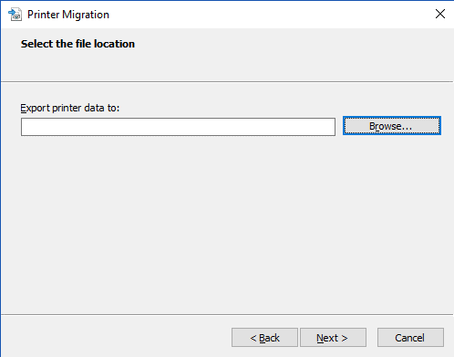 printerExport file