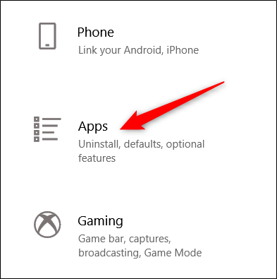 via settin app- Repair a Program on Windows 10