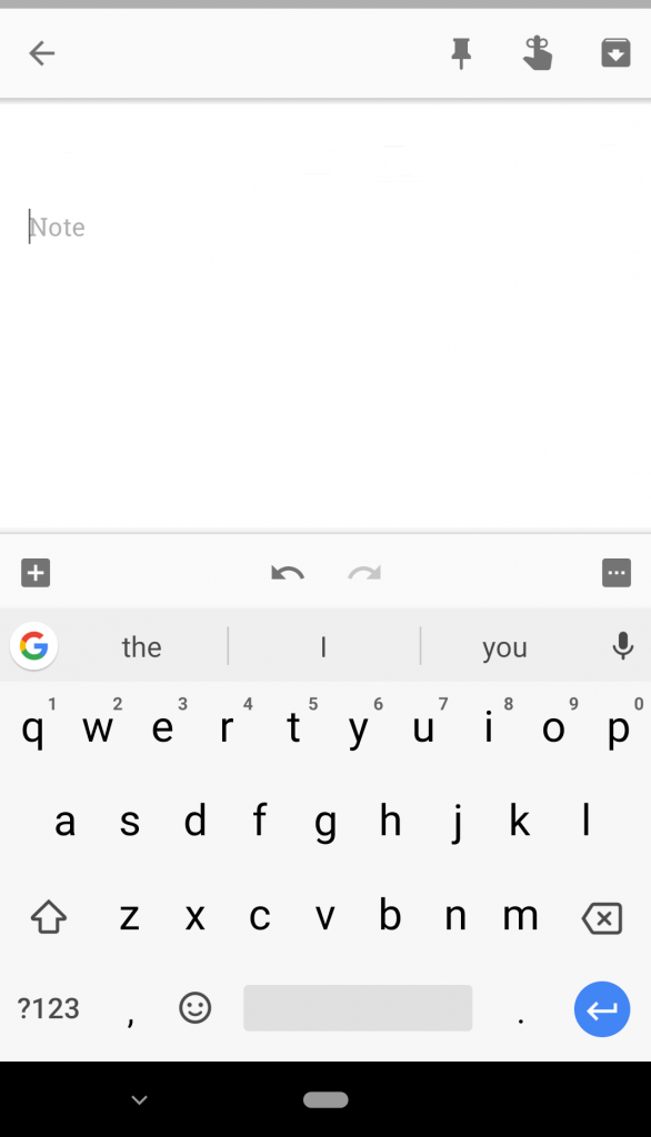 Steps To Use Gboard on Google Keep -1
