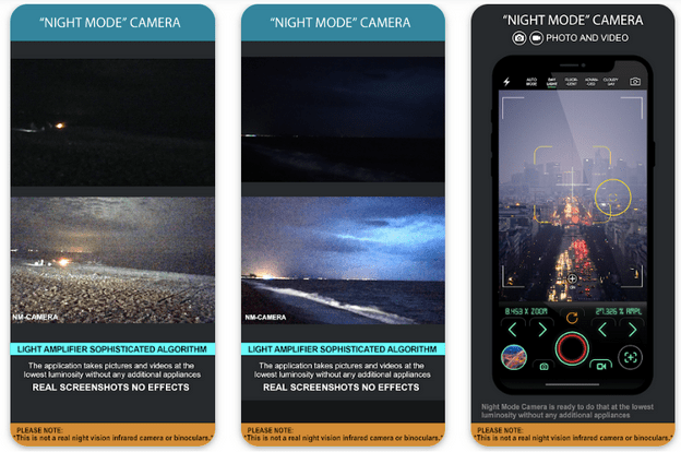 Night Mode Camera Photo Video