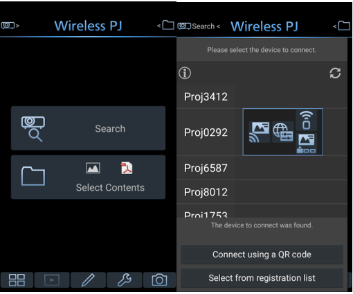 Panasonic Wireless Projector