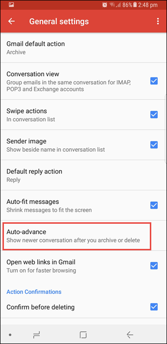 Auto Advance
