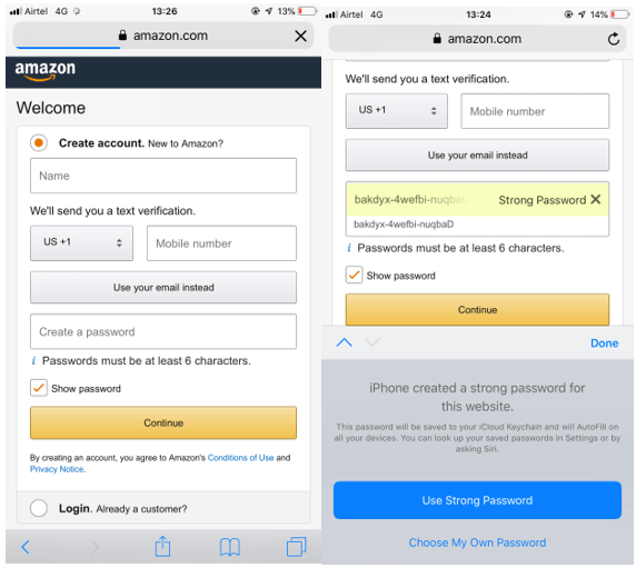 Get Strong Passwords Automatically on iOS 12