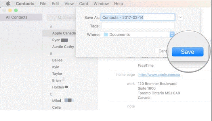 How to Export Your Contacts step-5