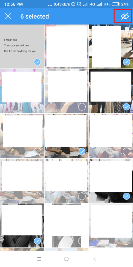 LAST STEP - How To Hide Multiple Photos and Videos In Bulk on Instagram