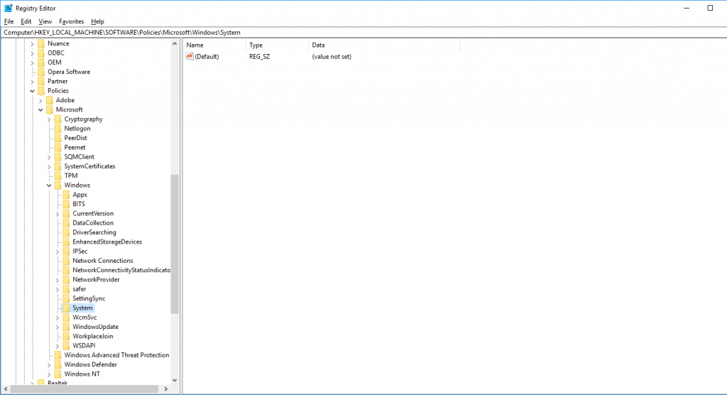 Registry editor head