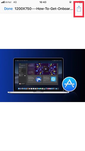 Share sheet icon