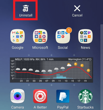 Uninstall App From Home Screen