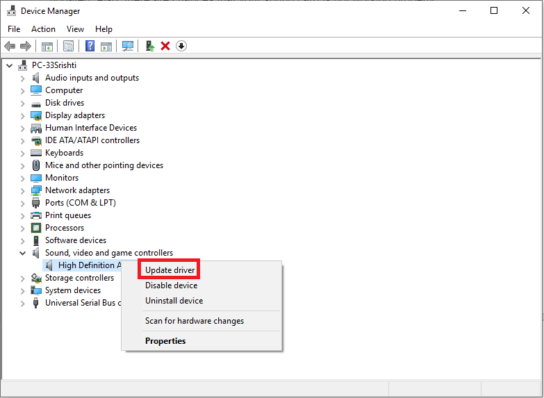 Use Default Audio Driver
