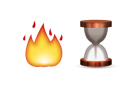 hourglass snapchat symbol