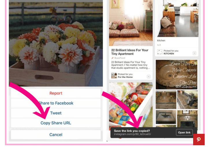 Copy Share URL