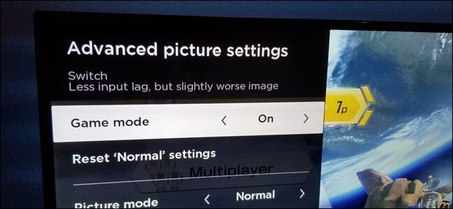 Enable Game Mode on your TV