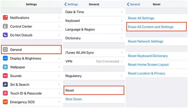How to reset iPhone running iOS 12
