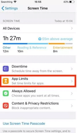 Sand Timer doesnt Disappear After Closing Screen Time on iPhone or iPad in iOS 12