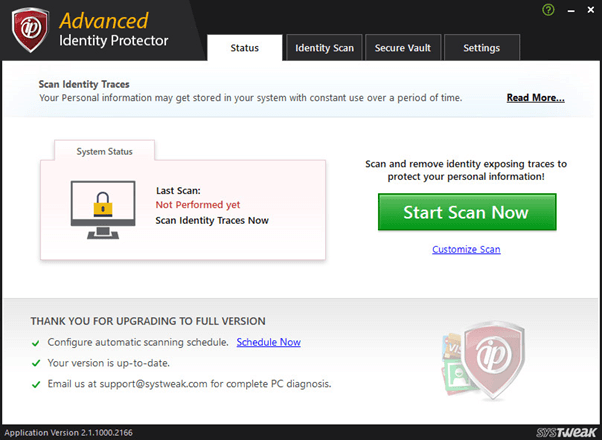 Scan To Detect Identity Scrapes