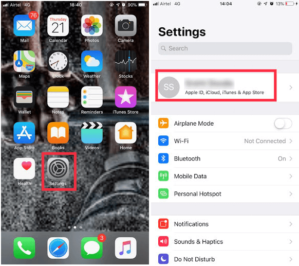 turn on Contacts for iCloud