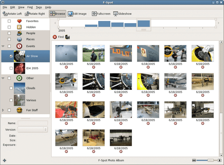 F-Spot - photo management tool for lixnux