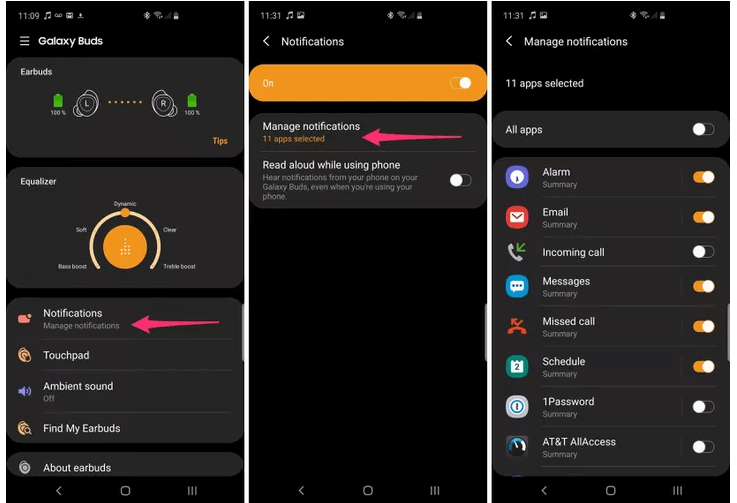 Manage Notifications