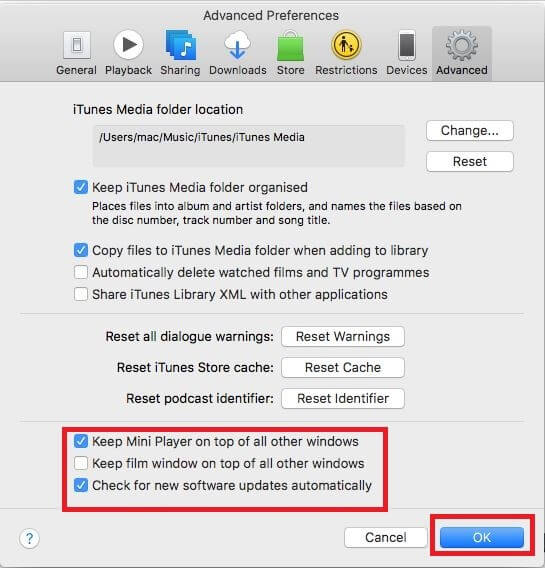 To Make iTunes Podcast Video Window Stay On Top Of Other iTunes Window step-4