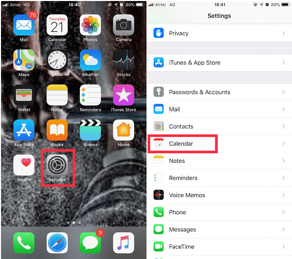 Transfer Your iCloud Calendar From iPhone To Your Android Phone step-1