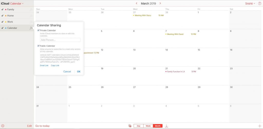 Transfer Your iCloud Calendar Using Mac Or PC step-2